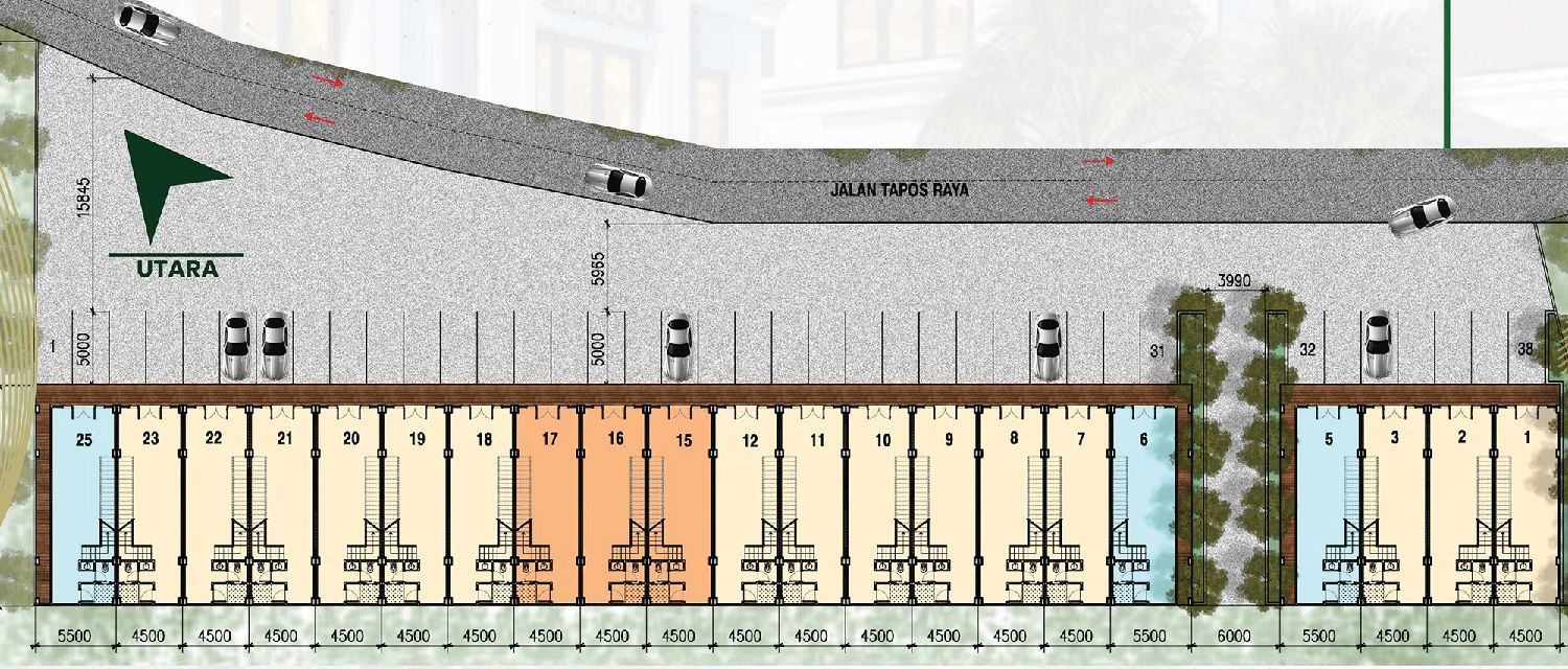 Ruko Emerald CGE Cimanggis Golf Estate Siteplan