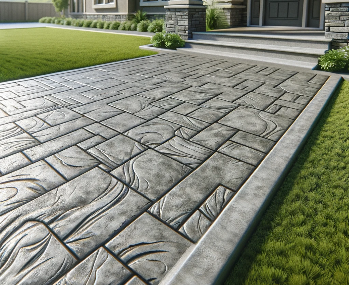 Image of stamped concrete.