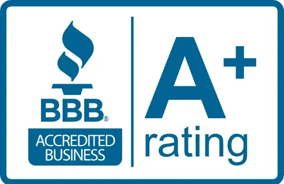 A+ bbb accredited business rating logo