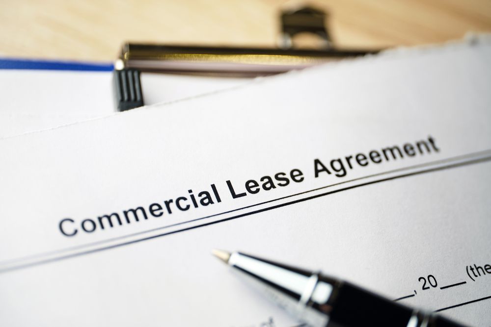 Legal document Commercial Lease Agreement on paper - Lawyer in Woy Woy, NSW