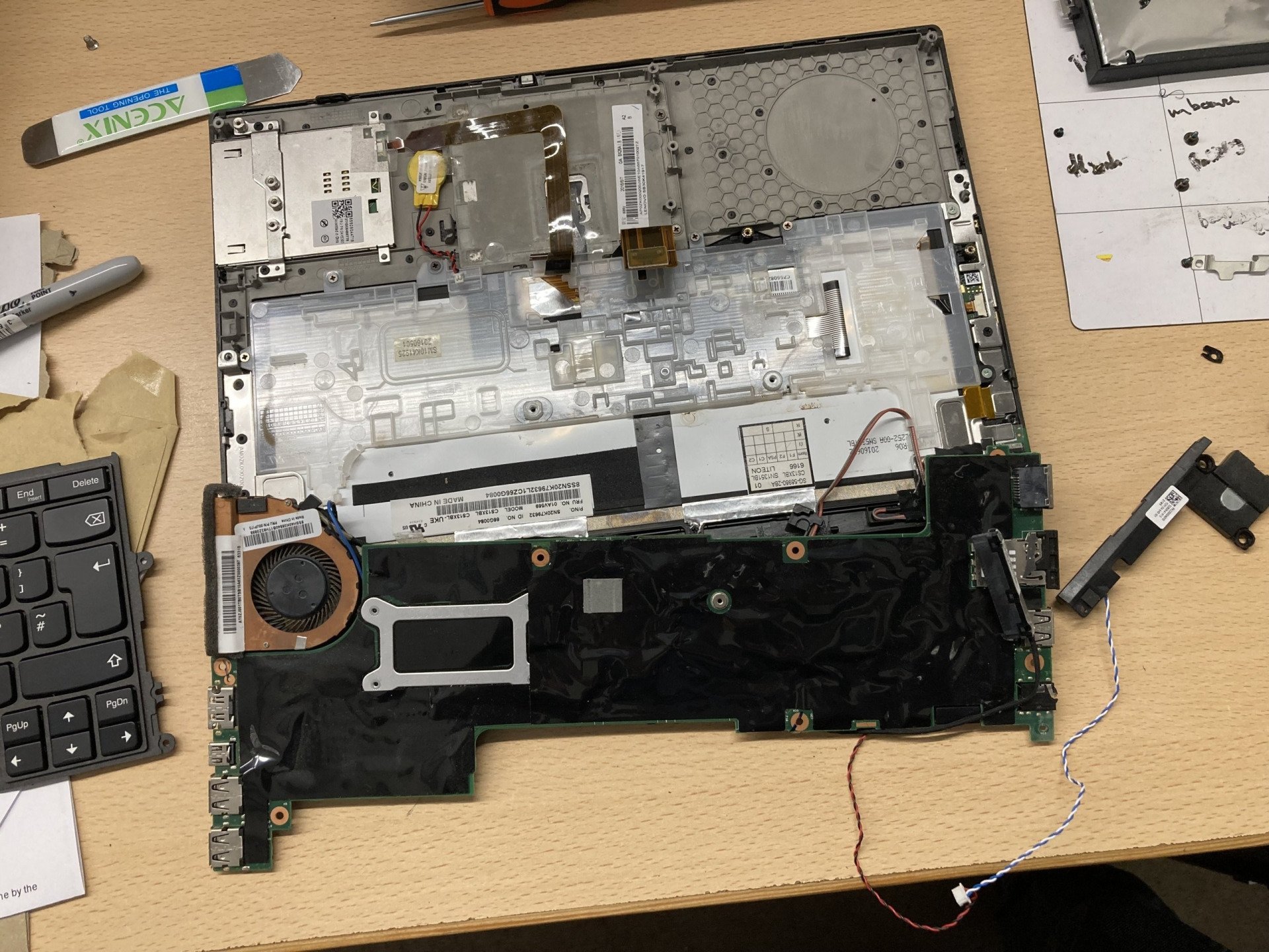 lenovo motherboard removed