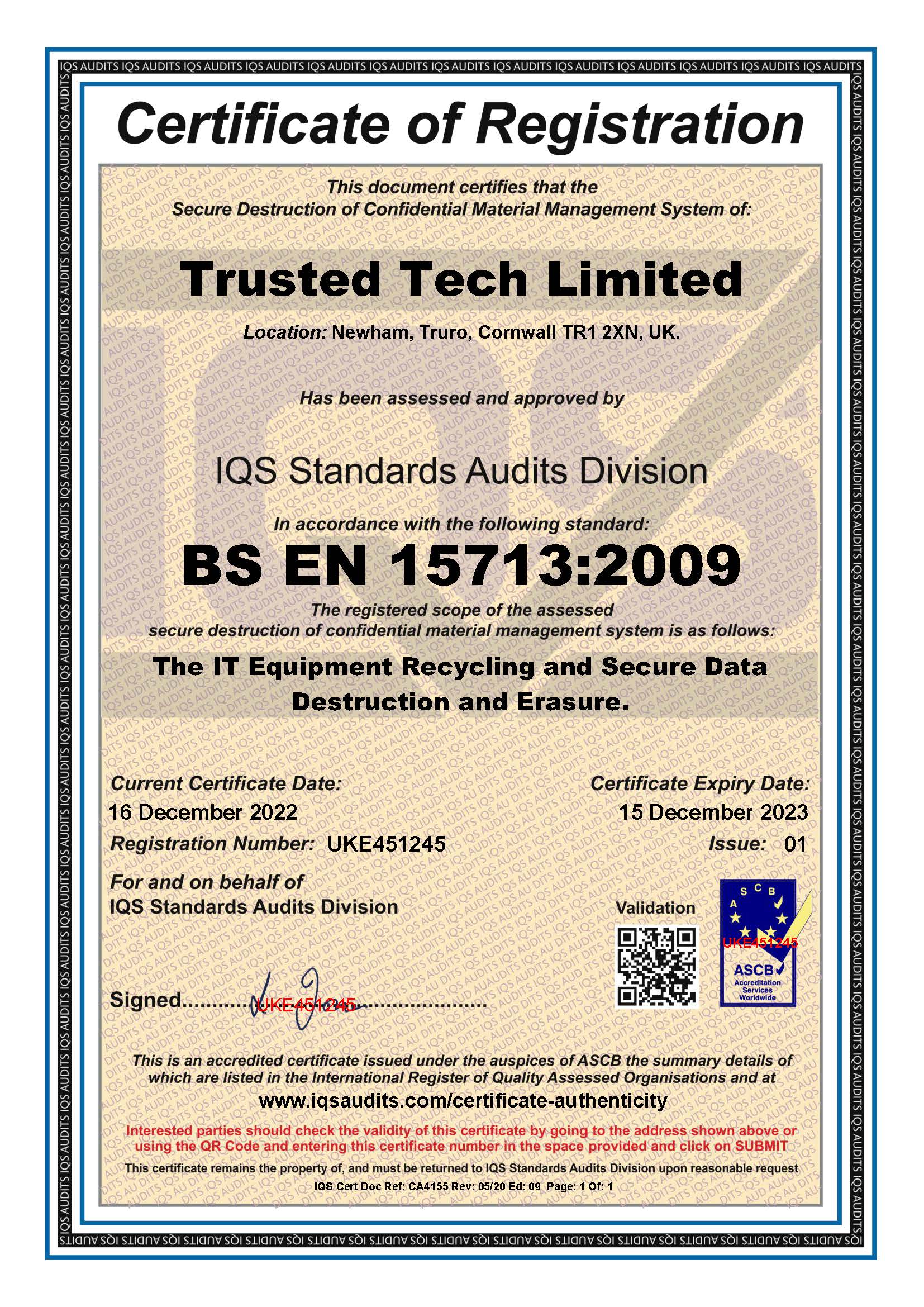 secure material handling