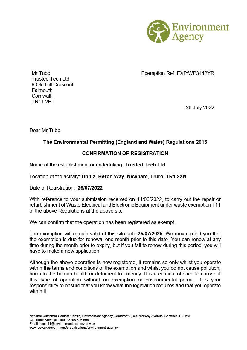 T11 Exemption permit