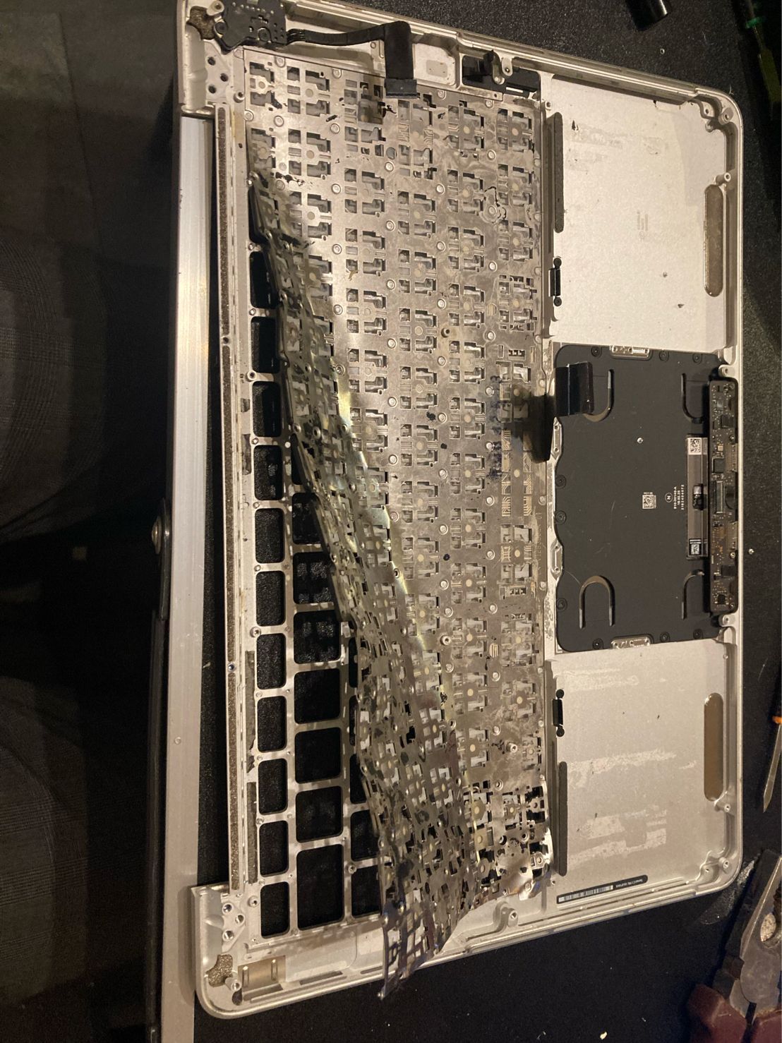 keyboard being removed