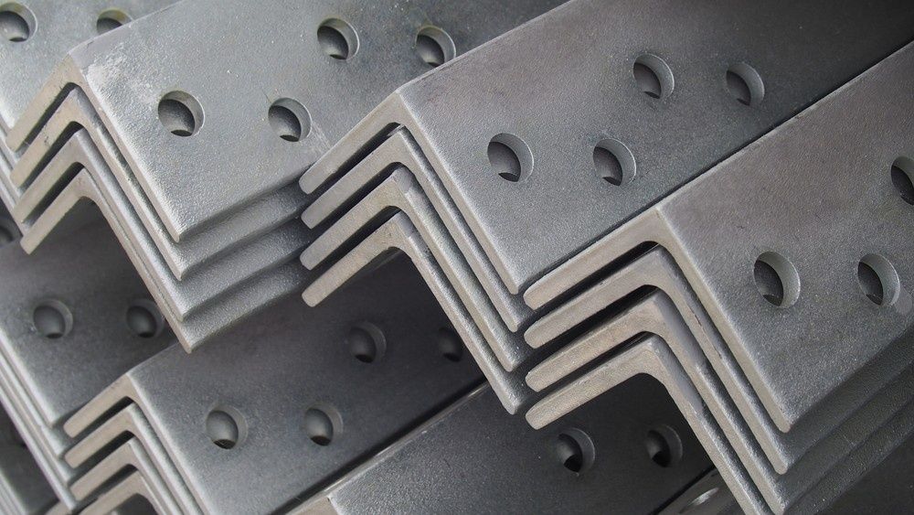 Stack of Galvanized Steel Angle Brackets with Pre-Drilled Holes — SAE Engineering in Mount Sheridan, QLD