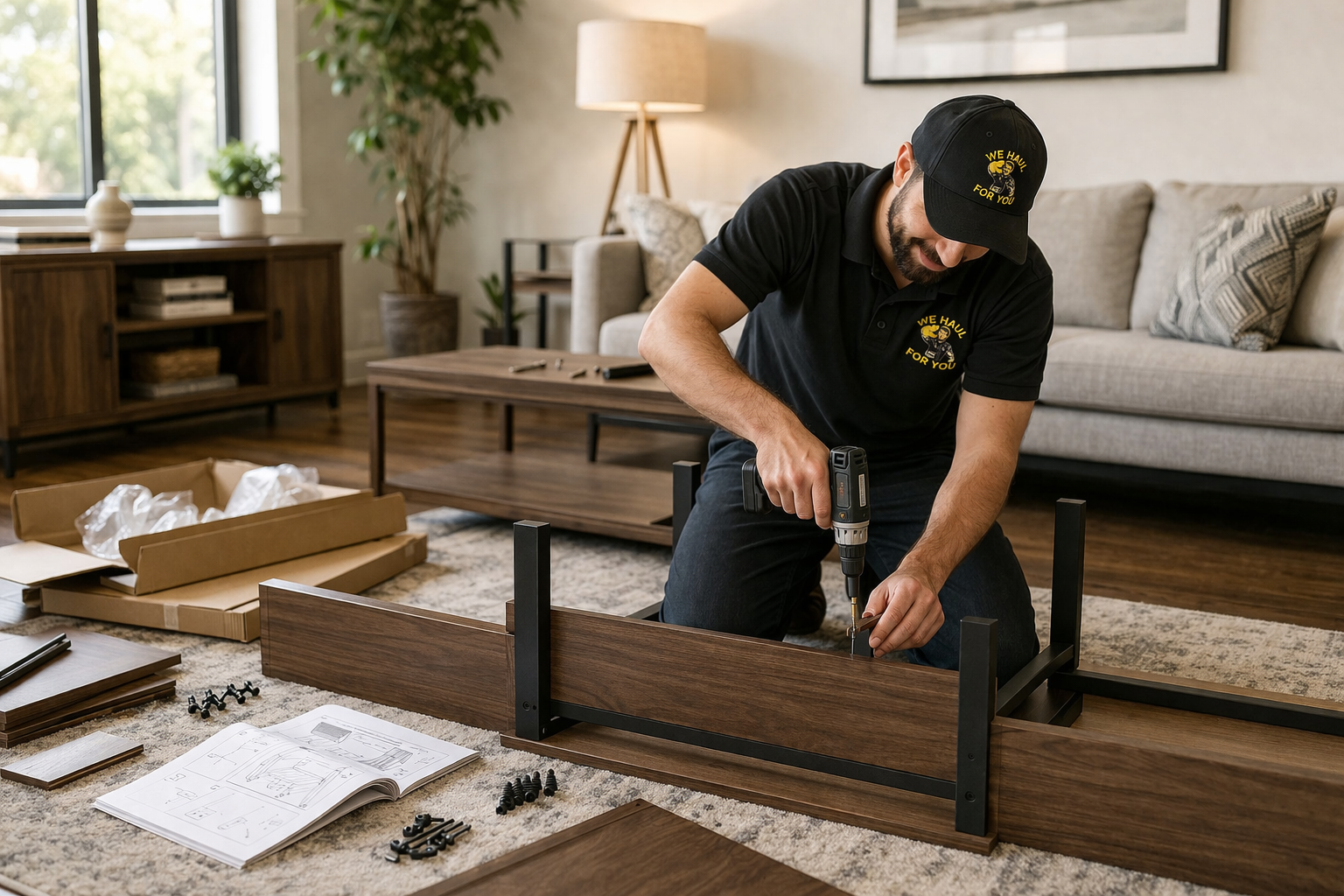 Woman and older woman smiling, indoors. Woman in red shirt, other in navy blazer.
