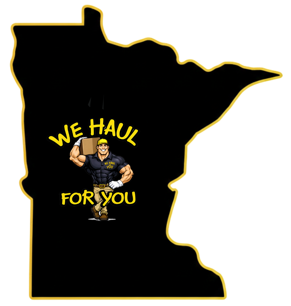 Minnesota state outline with a logo that says 