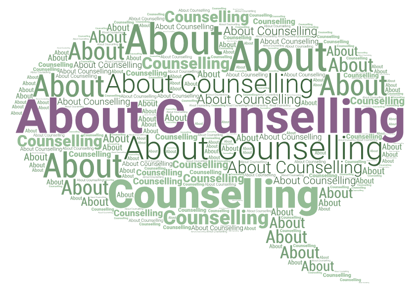 Speech bubble about counselling