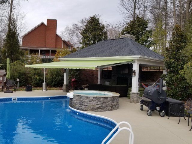 Retractable Awning Installation — Large Retractable Awning in Spartanburg, SC