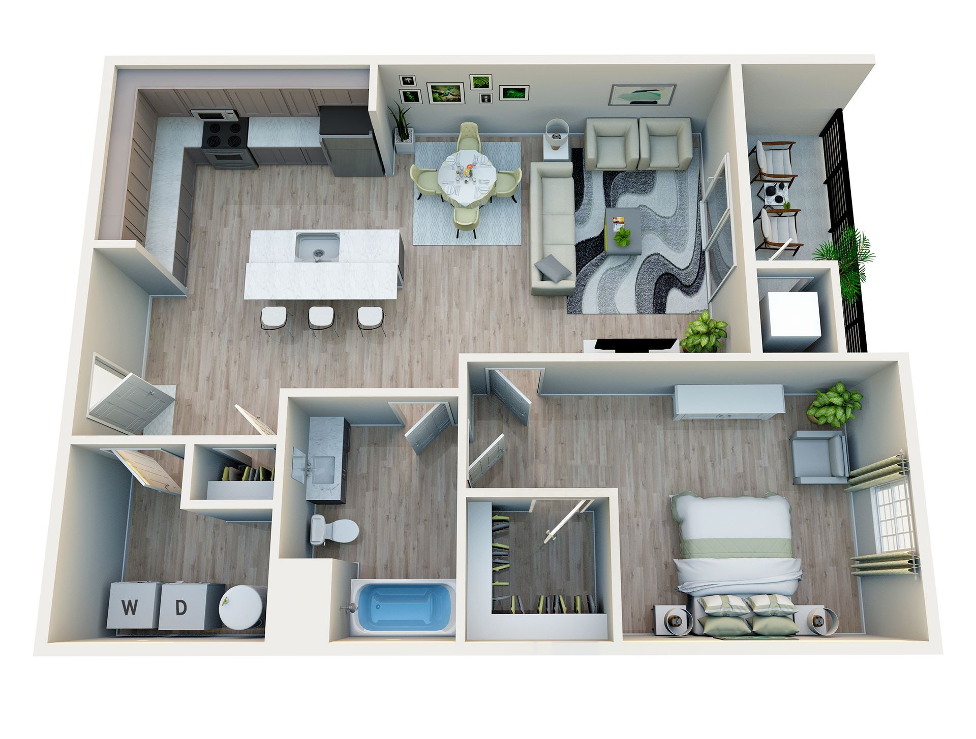 1 Bed, 1 Bath. | 819 SQFT