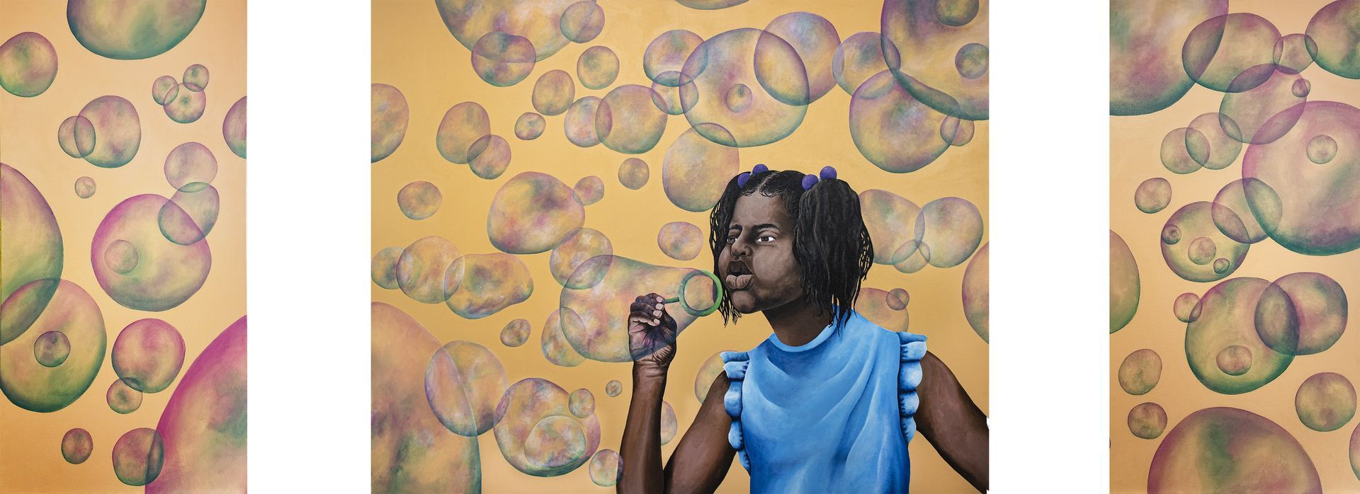 Girl Blowing Bubbles