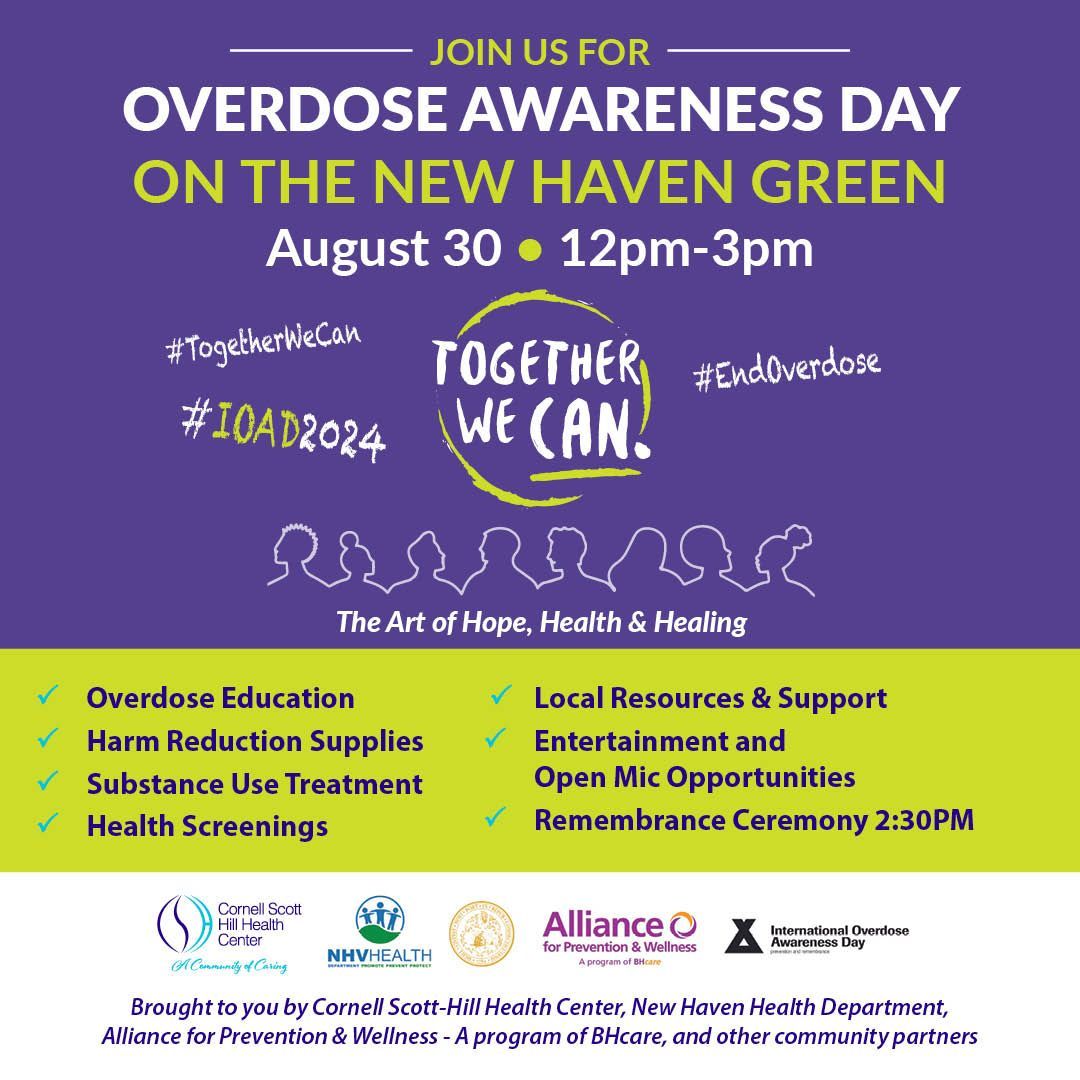 Local Organizations to Host Overdose Awareness Day Event on 8/30