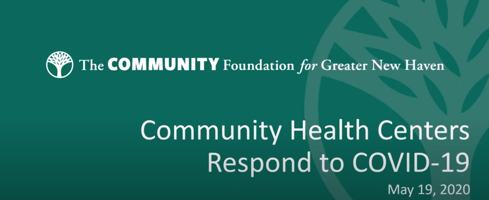 Video Presentation: Community Health Centers Respond to COVID-19