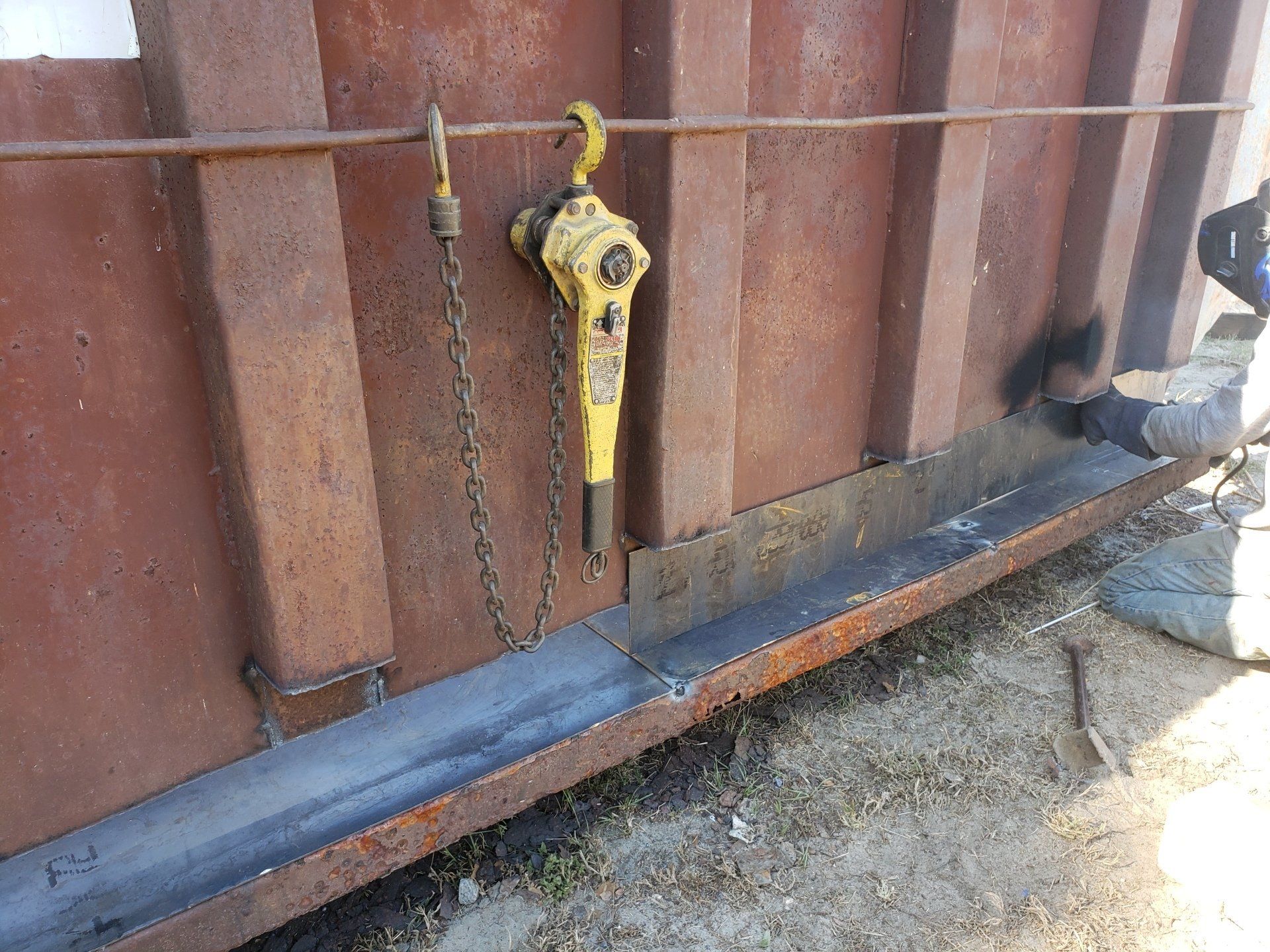 Sidewall dumpster Repair