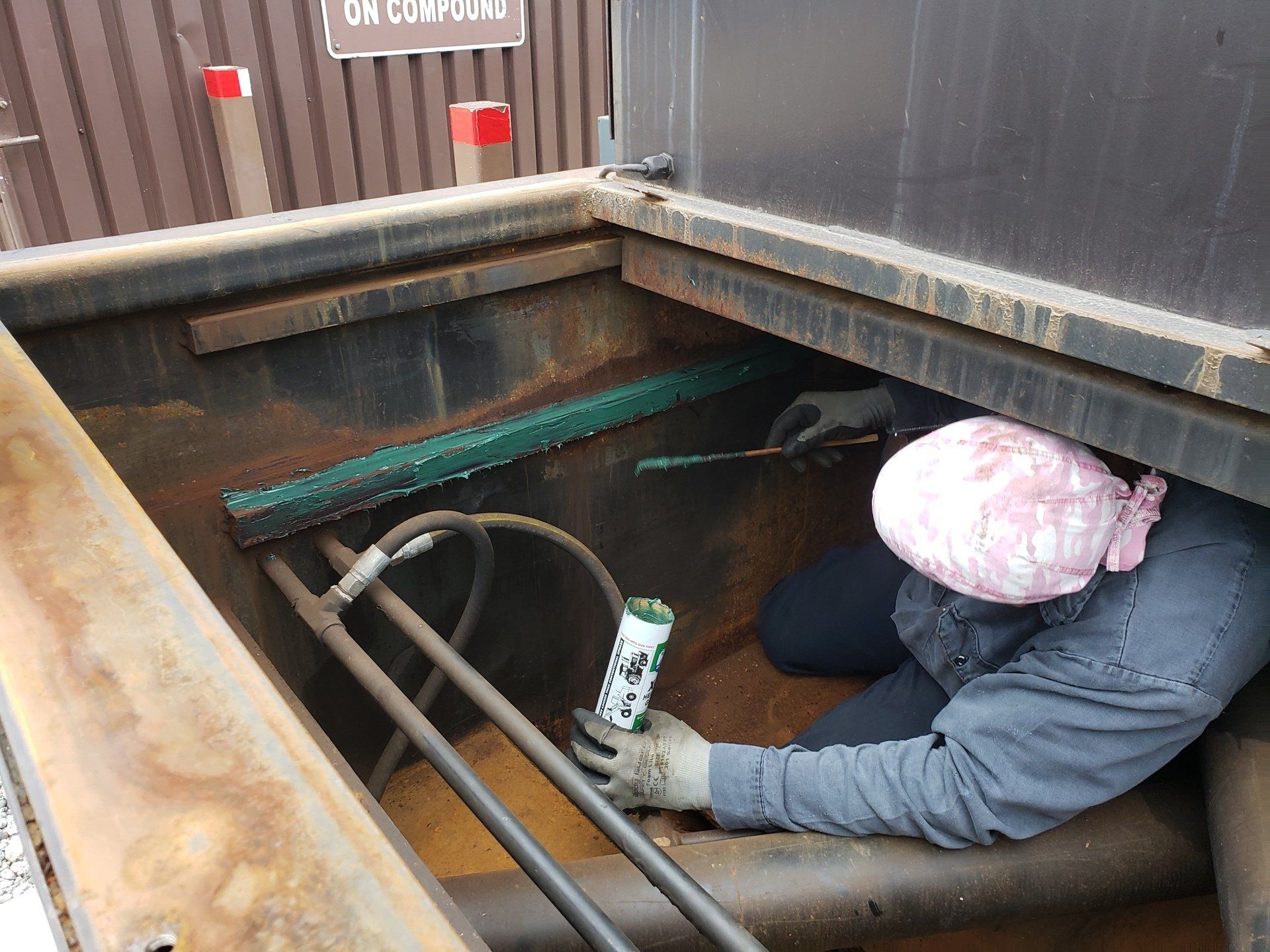 Dumpster Floor Repair