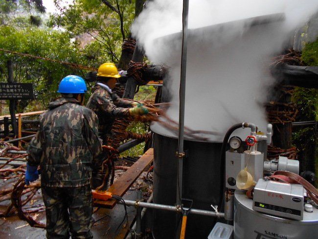 Kazurabashi vine bridge rebuild 2021