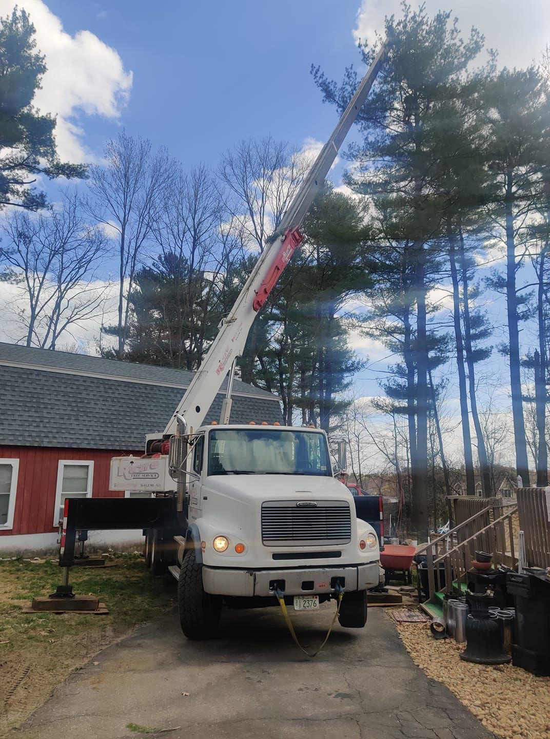 Crane Truck — Hampstead, NH — Maple Leaf Tree Service LLC