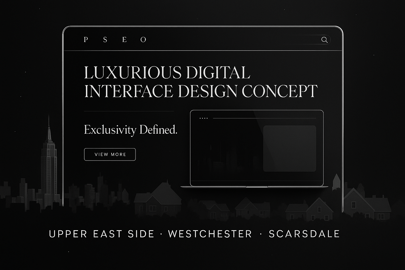 Paramount Exposure luxury web design with gold accents and cinematic UI