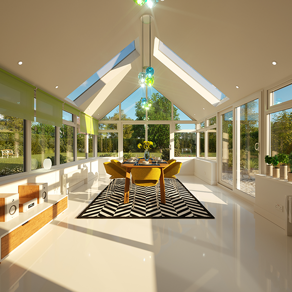Interior of conservatory design