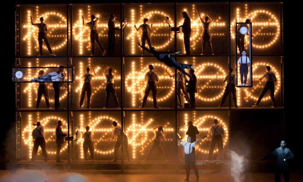 Photo of a theatre performance of Einstein on the Beach, Luminato 2012 by Lesley Spinks