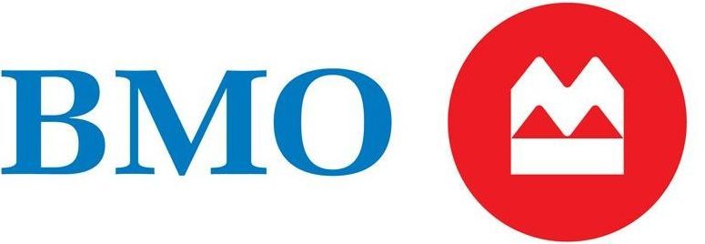 A bmo logo with a crown in a red circle