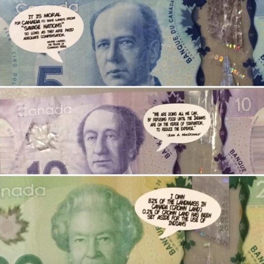 Jay Soule's Not So Funny Money Artwork. A visual depiction of the artwork being described in the paragraph next to it. 