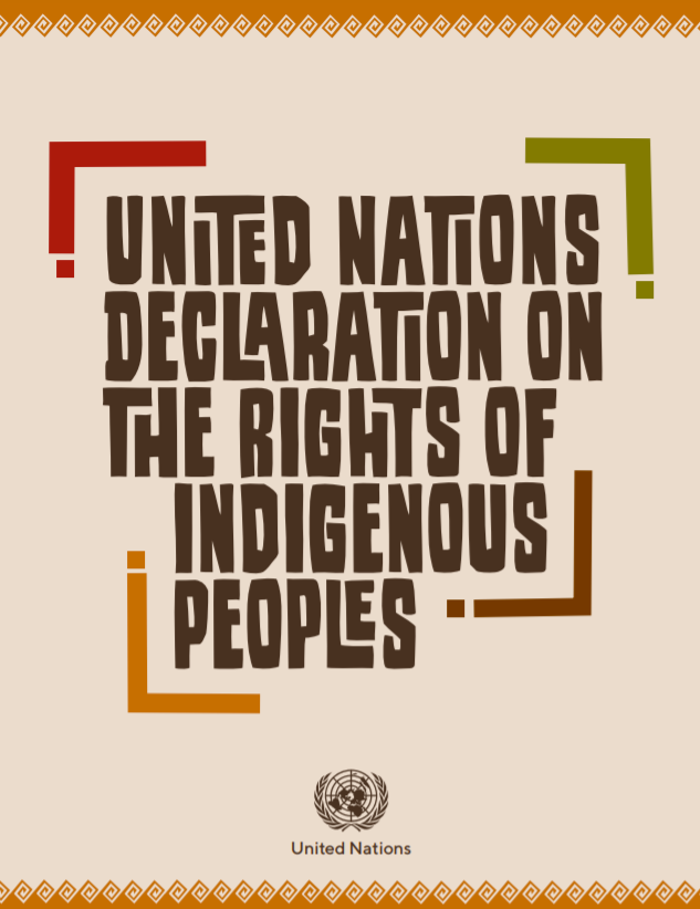 Cover photo for the Declaration of the Rights of Indigenous People