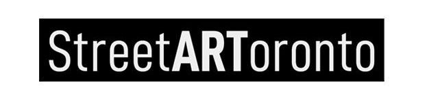 A black and white logo for street art toronto