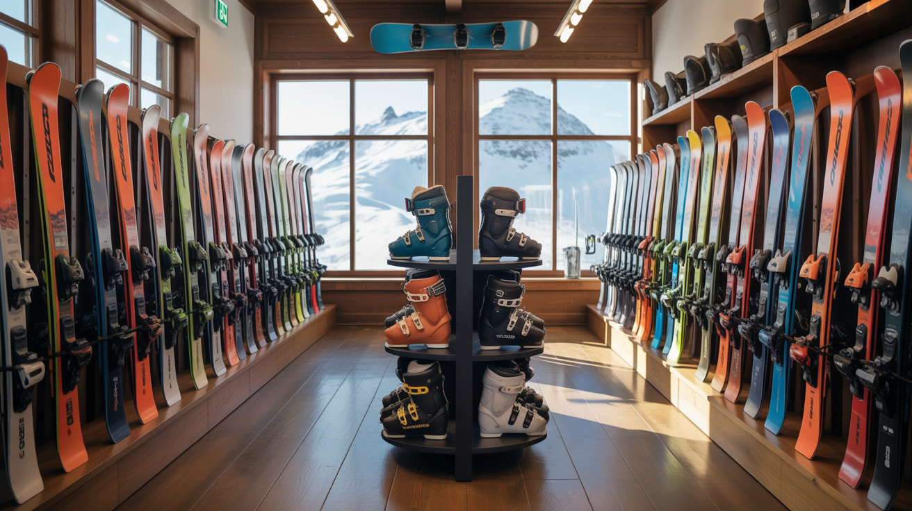 Ski and outdoor shop storage