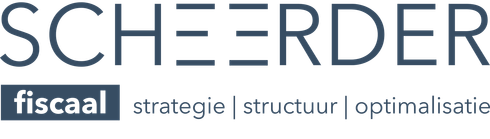 Scherder Fiscaal logo with tagline “strategie | structuur | optimalisatie”