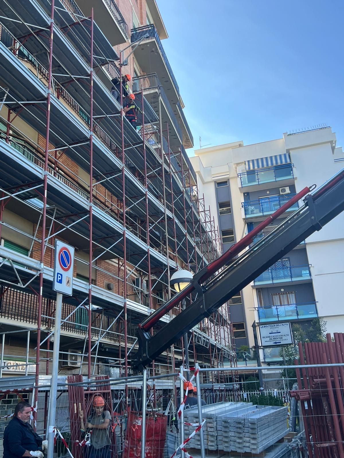 allestimento impalcature edili