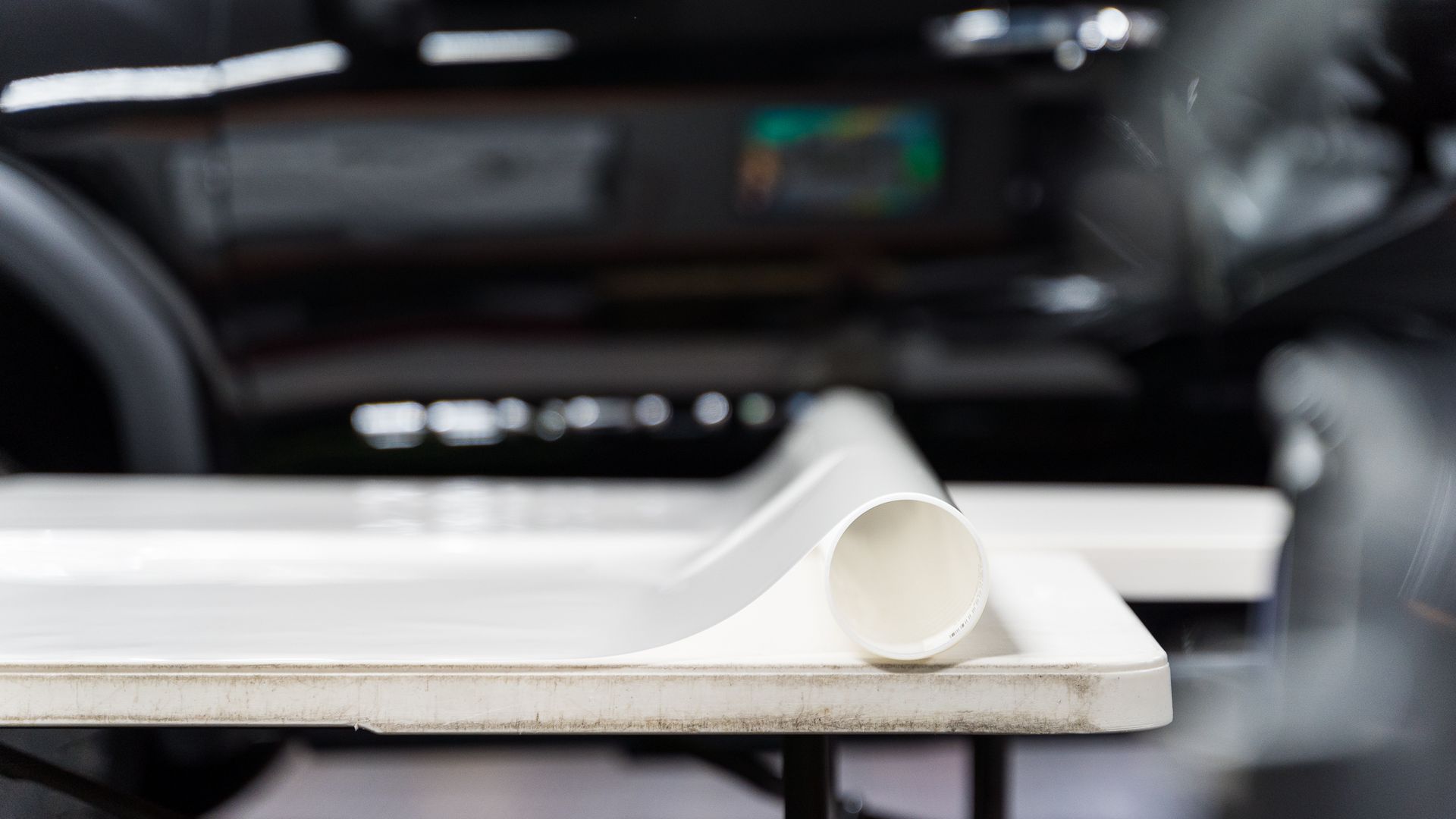 Paint Protection Film - One roll of film on the table In La Mesa, CA