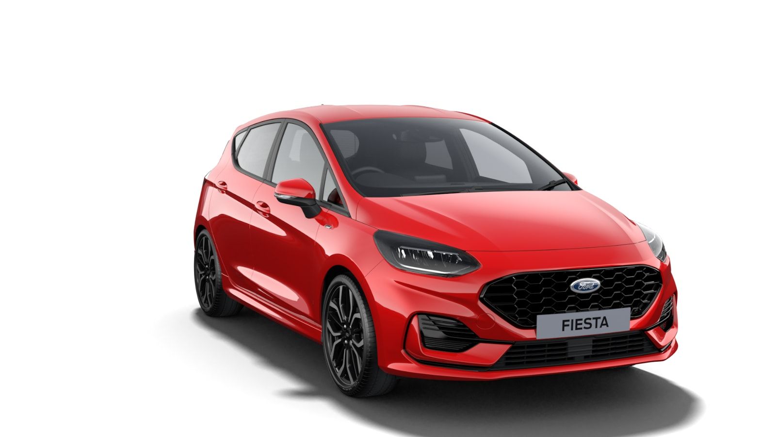 Red Ford Fiesta Car