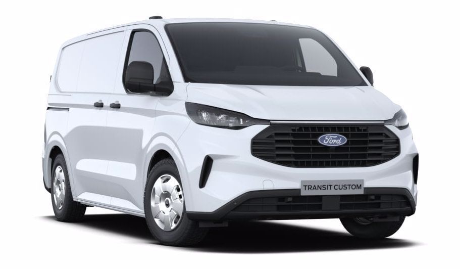 White Ford Van