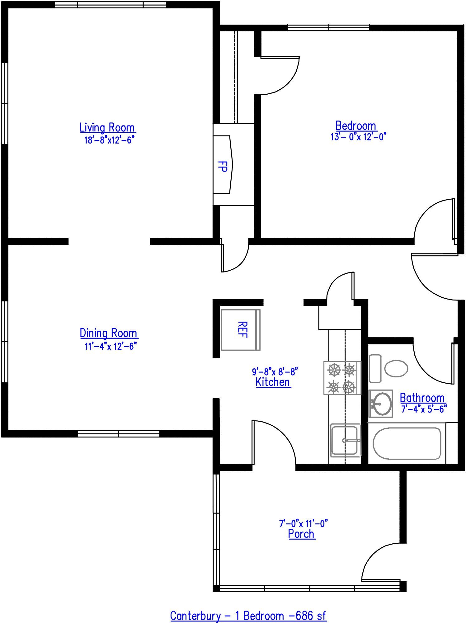 Canterbury 1 Bedroom
