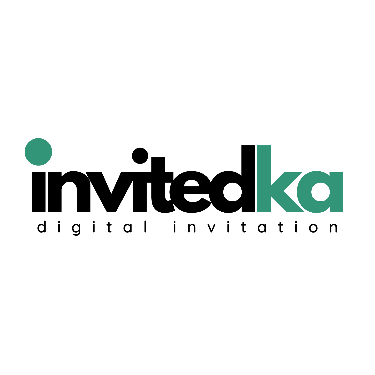 A logo for a company called invitedka digital invitation