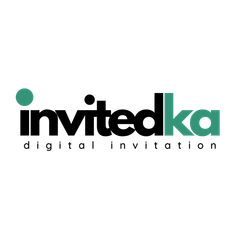 A logo for a company called invitedka digital invitation