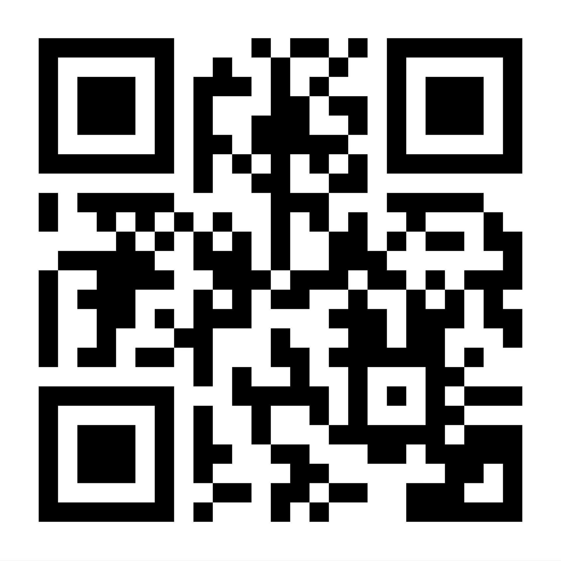 A black and white qr code on a white background.