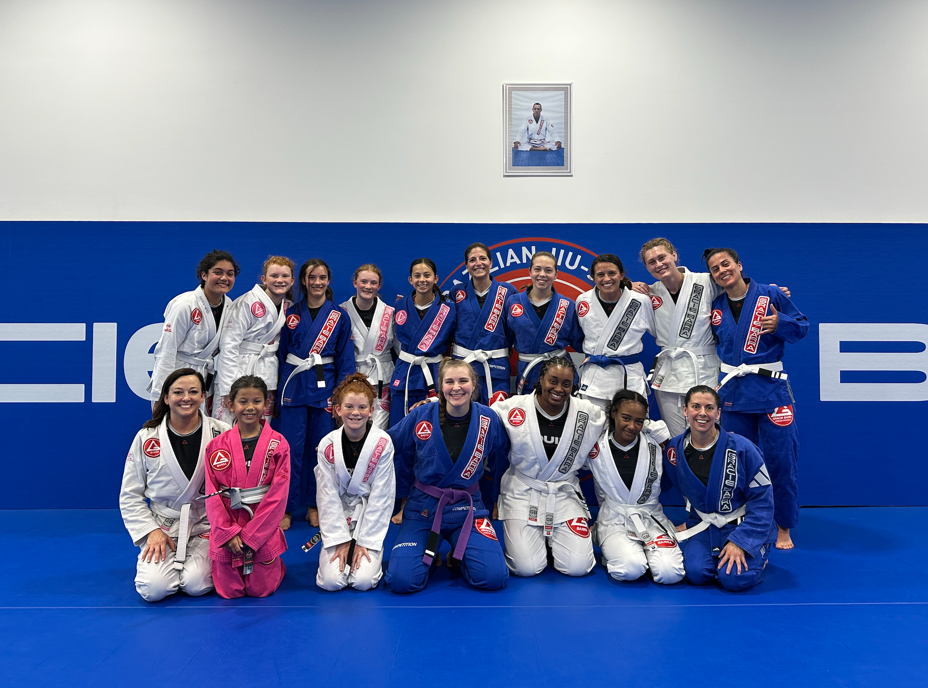 Gracie Barra Greensboro female Jiu Jitsu class