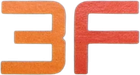 Orange and red letters 