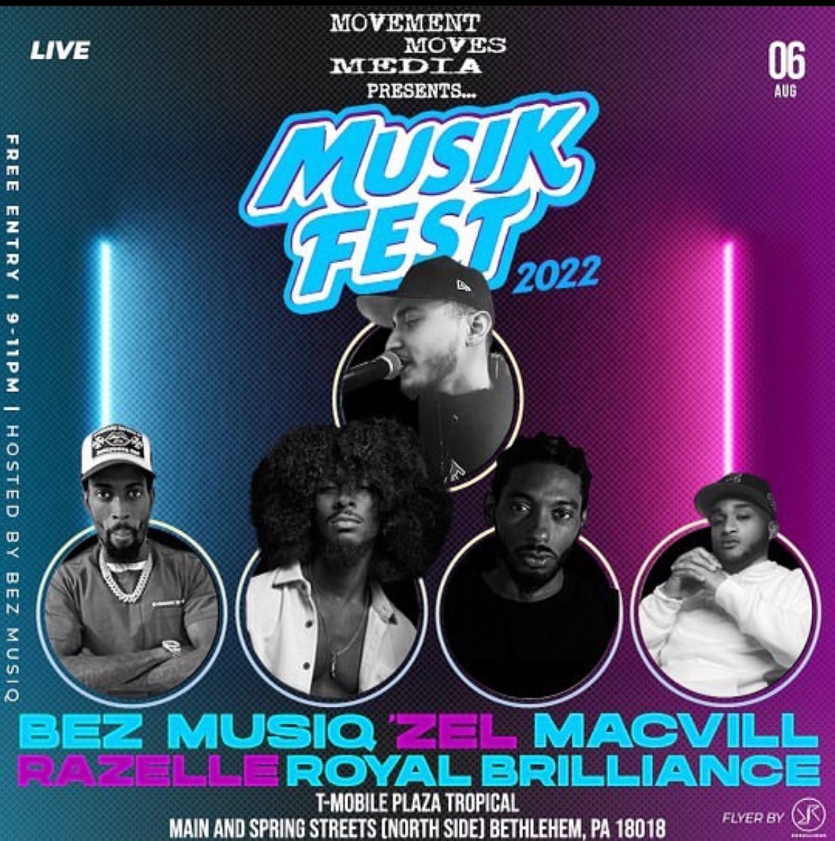 A poster for a music fest in 2022