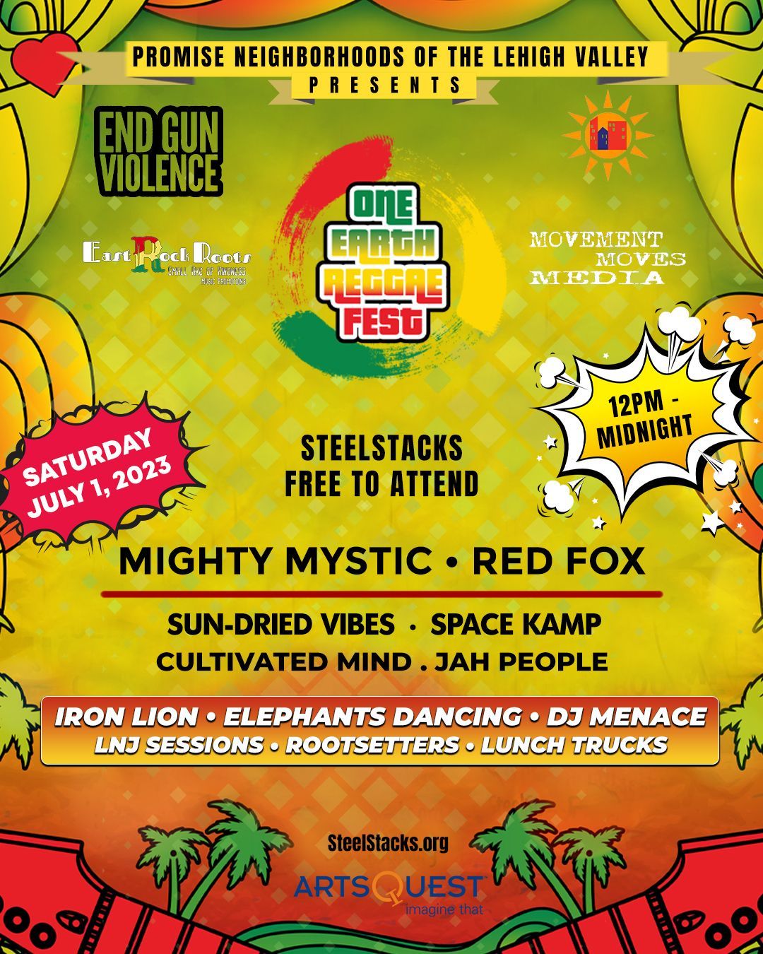 A poster for a festival that takes place on july 1