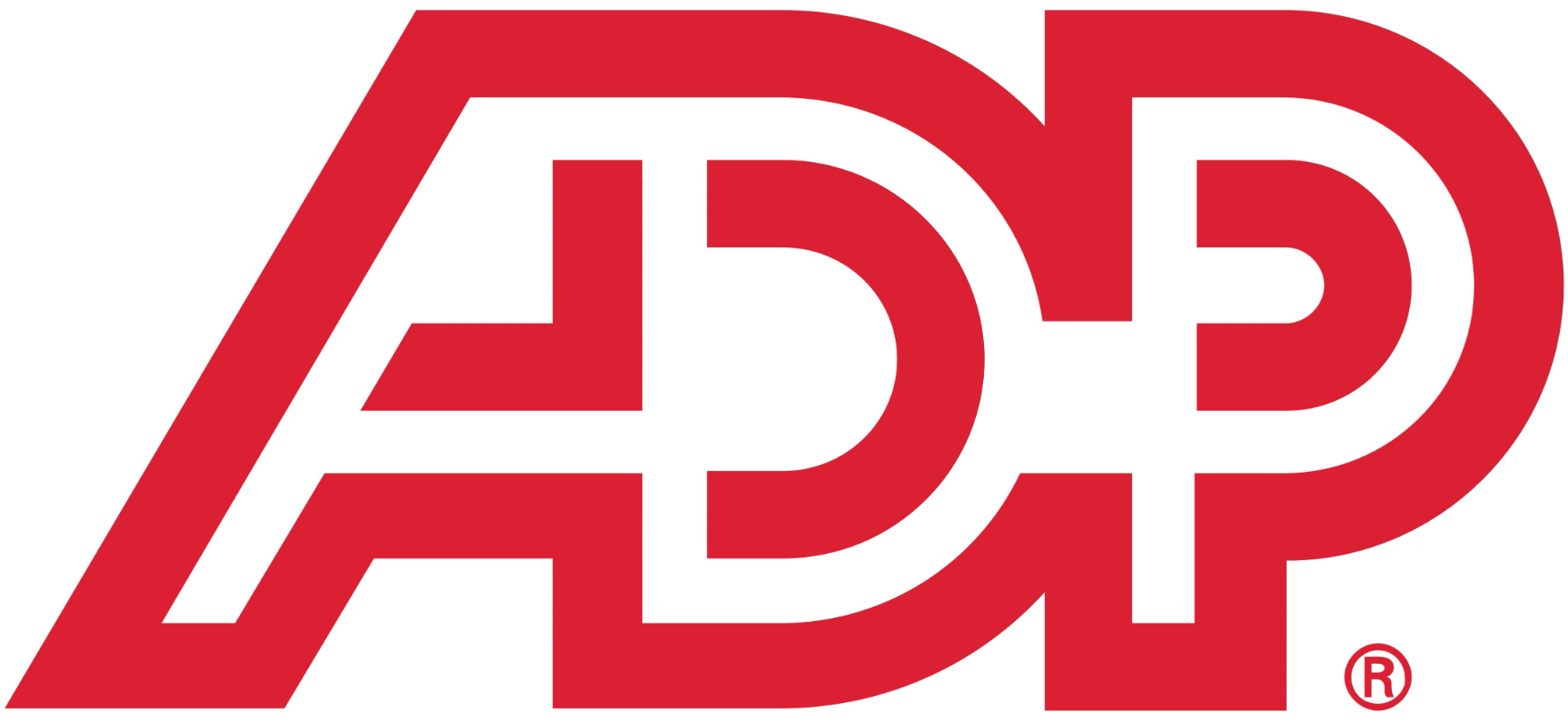 The adp logo is red and white on a white background.