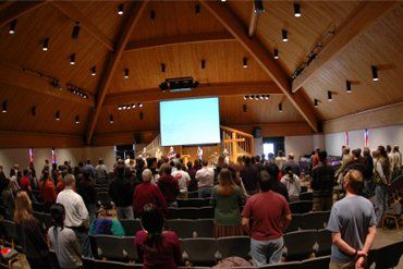 people in church