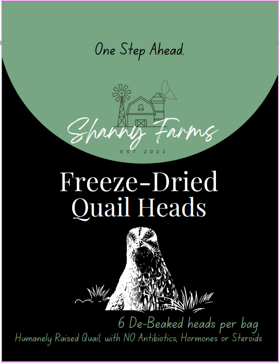 Freeze-Dried Quail Heads