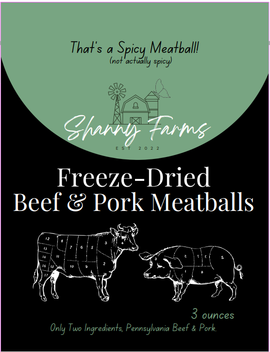 Freeze-Dried Beef & Pork Meatballs