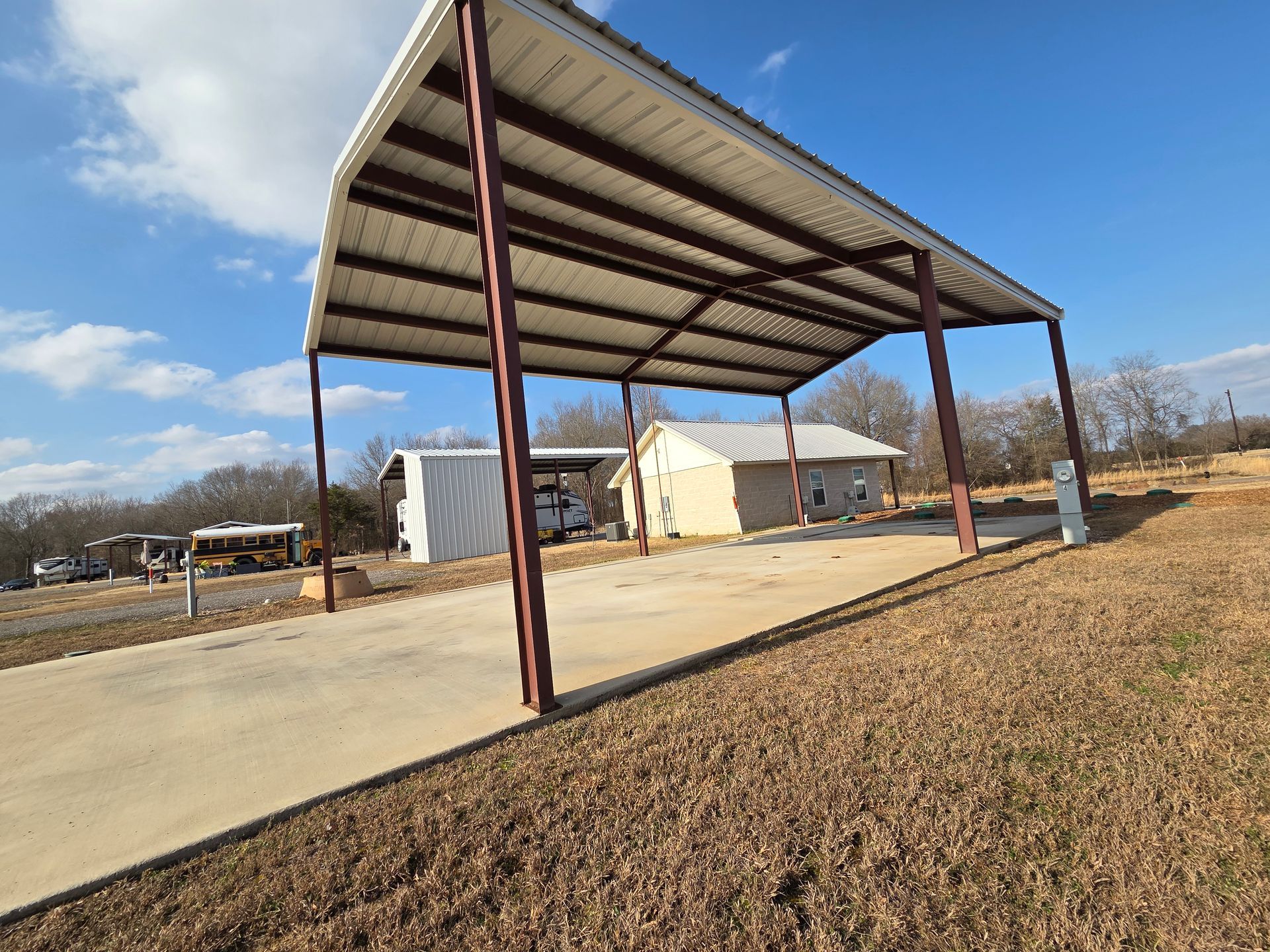 Covered RV Pad