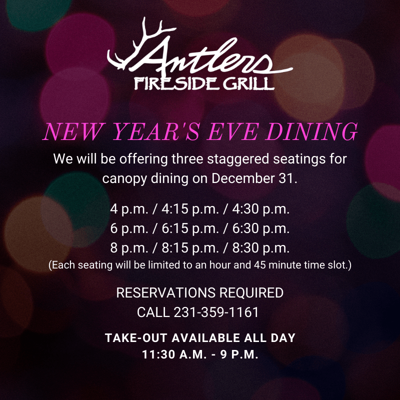 New Year's Eve dining flyer