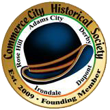the commerce city historical society logo
