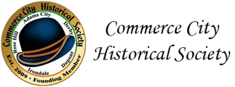 the commerce city historical society logo